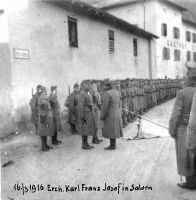 Salurn - Inspizierung durch Erzh. Karl  am 16. 3 .1916 Bild 1